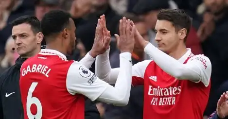 Jakub Kiwior and Gabriel, Arsenal