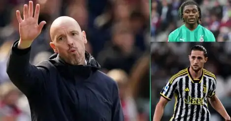 Ten Hag targets dominant French duo to bolster Man Utd area of weakness with talks to begin in ‘coming days’